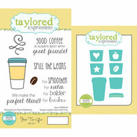 Taylored Expressions - Cling Stamp and Die Set - Joe To-Go