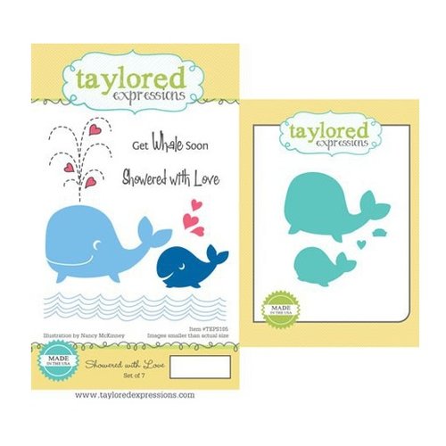 Taylored Expressions - Cling Stamp and Die Set - Showered with Love