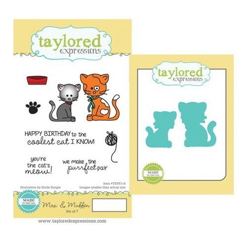 Taylored Expressions - Cling Stamp and Die Set - Max and Muffin