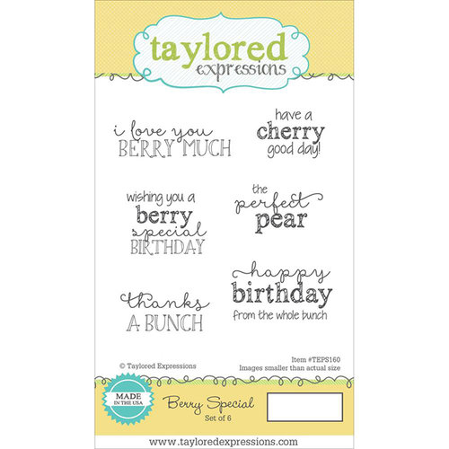 Taylored Expressions - Cling Stamp - Berry Special