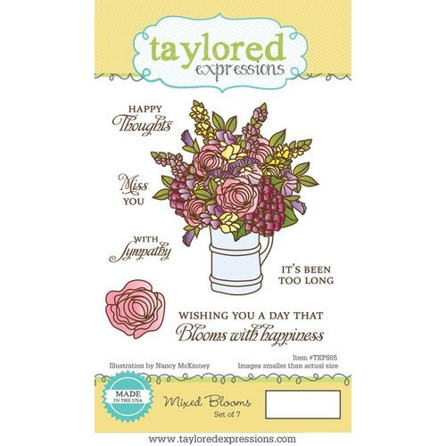 Taylored Expressions - Cling Stamp - Mixed Blooms