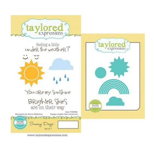 Taylored Expressions - Cling Stamp and Die Set - Sunny Days