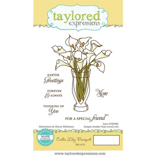 Taylored Expressions - Cling Stamp - Calla Lily Bouquet
