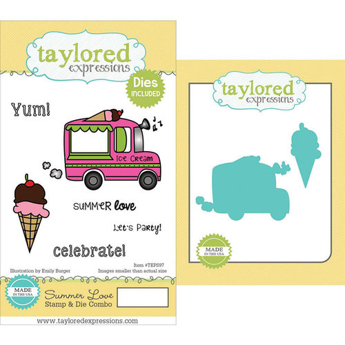 Taylored Expressions - Cling Stamp and Die Set - Summer Love