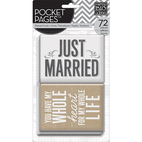 Me and My Big Ideas - Pocket Pages - Themed Cards - 3 x 4 - Wedding