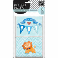 Me and My Big Ideas - Pocket Pages - Themed Embellished Cards - Hello Baby Boy