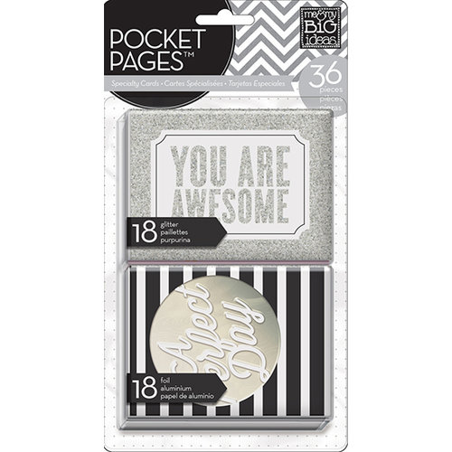 Me and My Big Ideas - Pocket Pages - Specialty Cards - 3 x 4 - You are Awesome