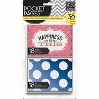 Me and My Big Ideas - Pocket Pages - Specialty Cards - 3 x 4 - Happiness is This