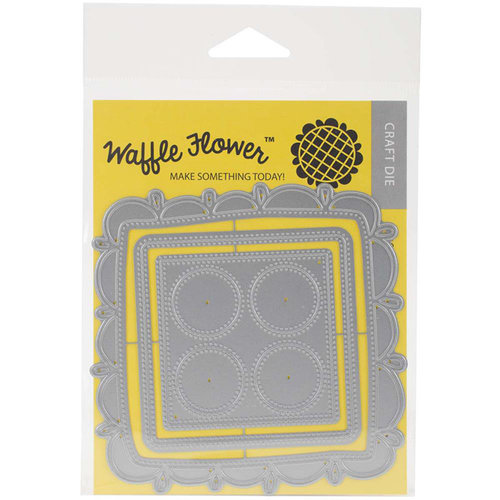 Waffle Flower Crafts - Craft Dies - Doily Square
