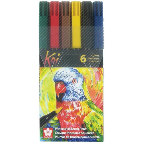 Sakura - Koi Coloring Brush Pens - 6 Pack