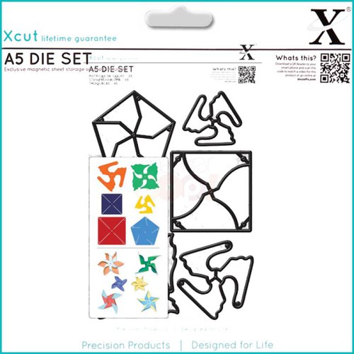 Docrafts - Xcut - A5 Die Set - Mini Pinwheels