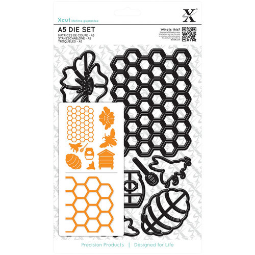 Docrafts - Xcut - A5 Die Set - Bee Keeping