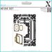 Docrafts - Xcut - A5 Die Set - Ornate Frames Square