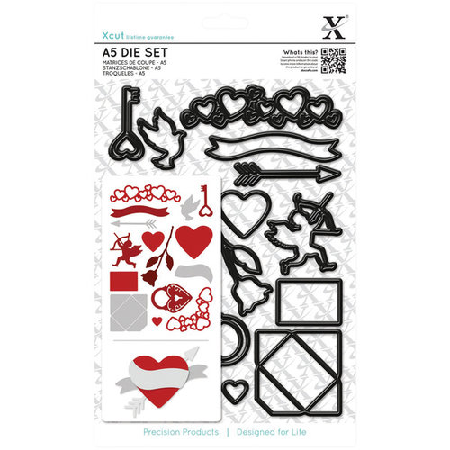 Docrafts - Xcut - A5 Die Set - Love Icons
