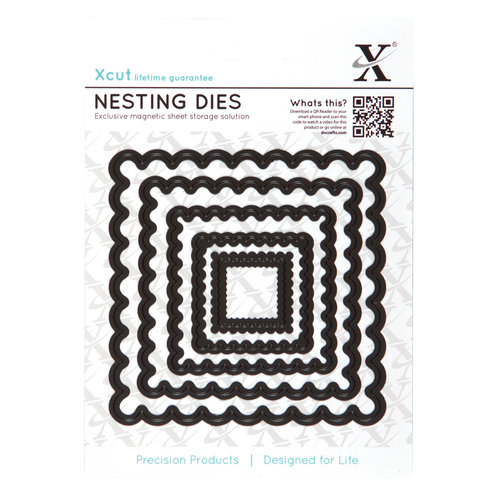 DoCrafts - Xcut - Nesting Dies - Scalloped Square