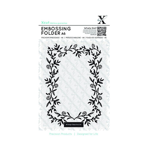 Docrafts - Xcut - A6 Embossing Folder - Foliage Frame