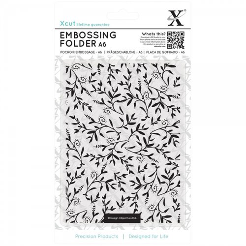 Docrafts - Xcut - A6 Embossing Folder - Foliage Pattern