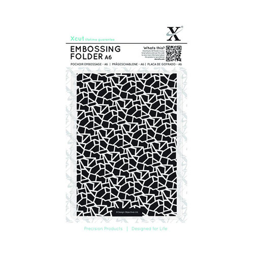 Docrafts - Xcut - A6 Embossing Folder - Cracked Tiles