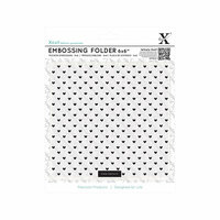 Docrafts - Xcut - 6 x 6 Embossing Folder - Small Polka Hearts