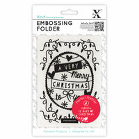 DoCrafts - Xcut Universal A6 Embossing Folder - 12 Days Of Christmas Word Banner