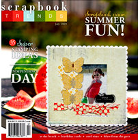 Scrapbook Trends Magazine - July 2009, CLEARANCE
