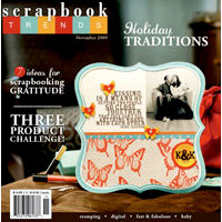 Scrapbook Trends Magazine - November 2009, CLEARANCE