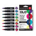 OLO - Brush Collection - 8 Color Marker Set - Vibrant