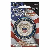 Pioneer - Self Adhesive Metal Medallion - Navy