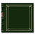 Pioneer - 2-Up Bonded Leather Album 3 Ring - 200 Pockets - Hunter Green