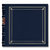 Pioneer - 2-Up Bonded Leather Album 3 Ring - 200 Pockets - Navy Blue