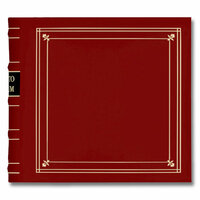 Pioneer - 2-Up Bonded Leather Album 3 Ring - 200 Pockets - Red