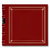Pioneer - 2-Up Bonded Leather Album 3 Ring - 200 Pockets - Red