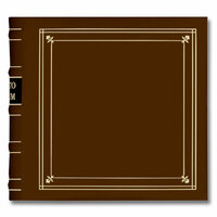 Pioneer - 2-Up Bonded Leather Album 3 Ring - 200 Pockets - Brown Tan