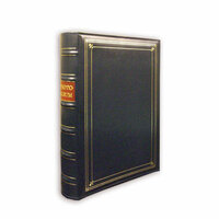 Pioneer - 3-Up Bonded Leather Album 3 Ring - 204 Pockets - Navy