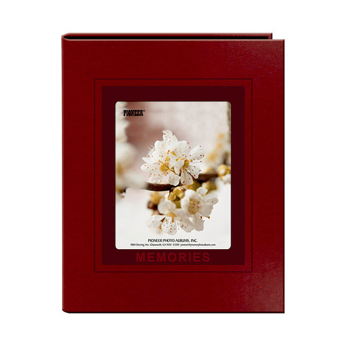 Pioneer - 1 Up Album - 36 4 x 6 Inch Photo Pockets - Red