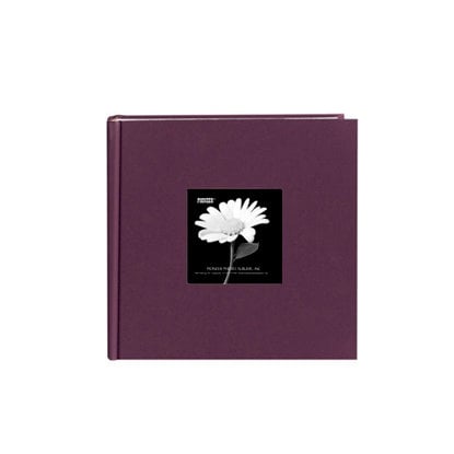 Pioneer - 2 Up Album - 200 4x6 Inch Photo Pockets - Natural Color Fabric Frame - Wildberry Purple