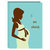 Pioneer - 36 4x6 Inch Photo Pockets - Poly Photo Album - Pregnant Silhouette - Blue