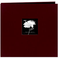 Pioneer - EZ Load Memory Album - 12 x 12 - 20 Top Loading Pages - Natural Color Fabric Frame - Sweet Plum