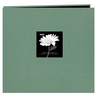 Pioneer - EZ Load Memory Album - 12 x 12 - 20 Top Loading Pages - Natural Color Fabric Frame - Tranquil Aqua