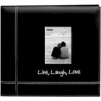 Pioneer - EZ Load Memory Album - 12 x 12 - 20 Top Loading Pages - Embroidered Leatherette - Live Laugh Love