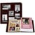 Pioneer - EZ Load Memory Album - 12 x 12 - 20 Top Loading Pages - Embossed Sewn Leatherette Collage Frame - Travel - Brown