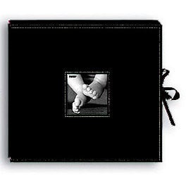 Pioneer - 12 x 12 Sewn Scrapbook Box - Stitched - Black