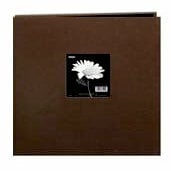 Pioneer - 3 Ring Binder - 12 x 12 Cloth Scrapbook - Brown