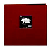 Pioneer - 3 Ring Binder - 12 x 12 Cloth Scrapbook - Red