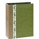 Pioneer - Tone Fabric Sewn Album - Hold 208 4x6 Inch Photos - Green - 2 Up Album