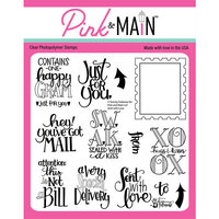 Pink and Main - Clear Photopolymer Stamps - Sent With Love