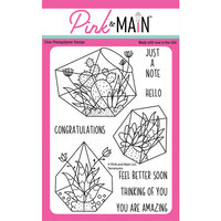 Pink and Main - Clear Photopolymer Stamps - Terrariums