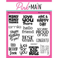 Pink and Main - Clear Photopolymer Stamps - Spotlight Sayings