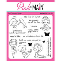 Pink and Main - Clear Photopolymer Stamps - Namaste