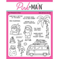 Pink and Main - Christmas - Clear Photopolymer Stamps - Beachy Christmas